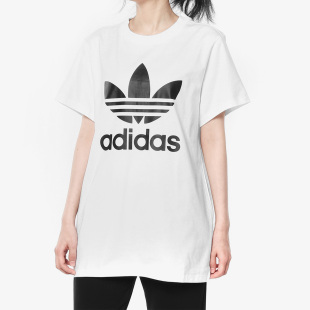 BOYFRIEND 三叶草 阿迪达斯正品 DX2322 女子短袖 上衣 TEE Adidas