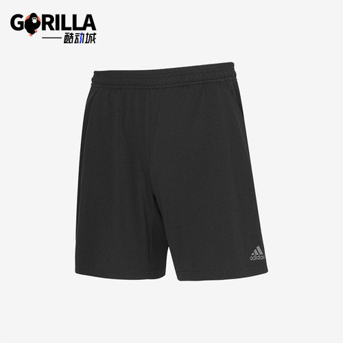 Adidas/阿迪达斯正品2026春季款男士经典松紧腰透气短裤FT9706
