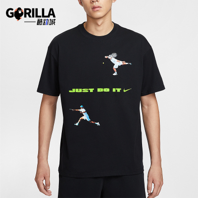 Nike/耐克正品Just Do It男女针织圆领运动透气短袖IV5616-010