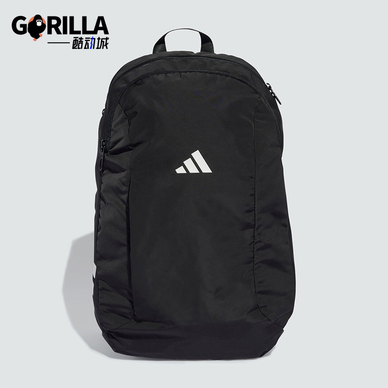 Adidas/阿迪达斯正品新款男女黑白色经典出行休闲双肩包JM4870