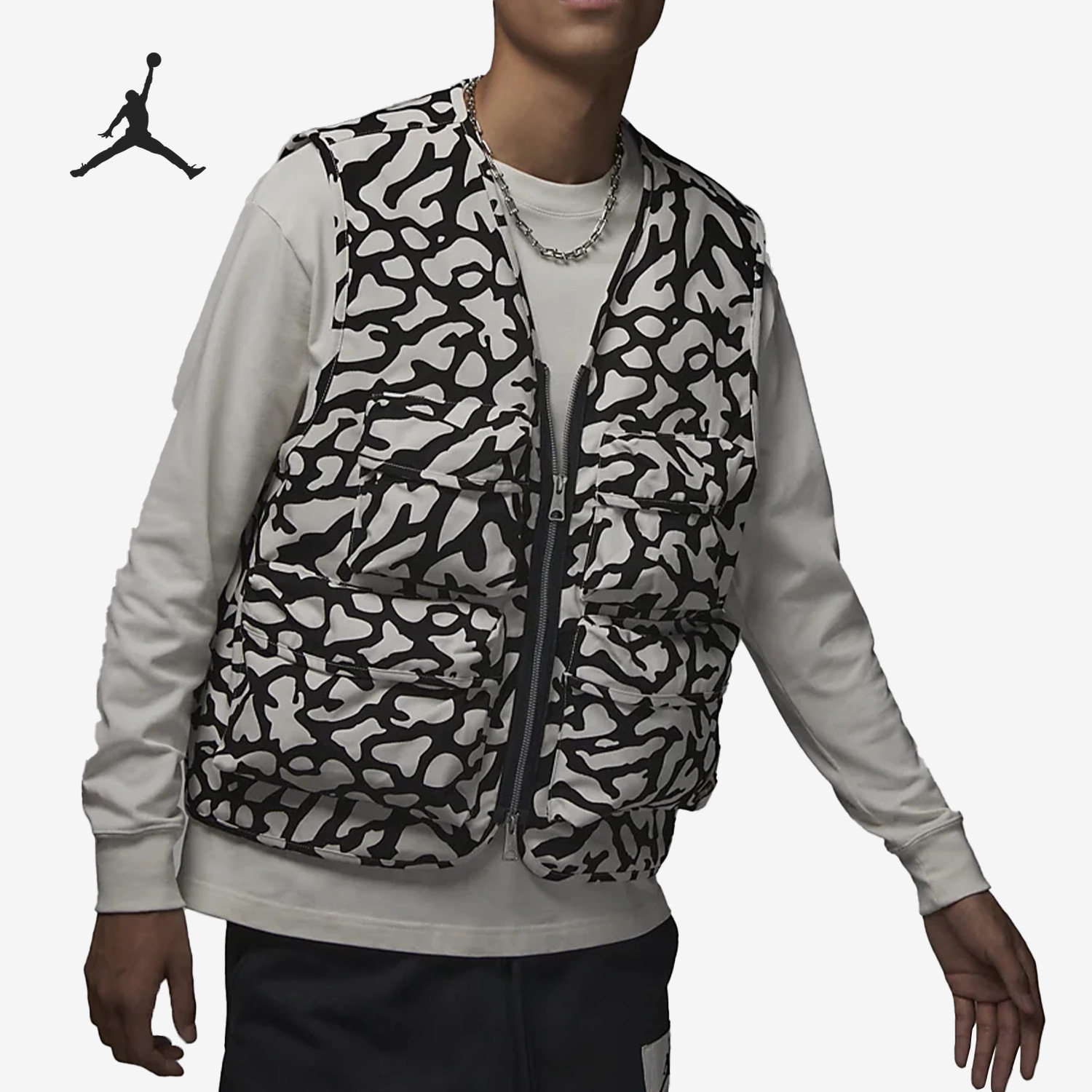 Nike/耐克官方正品JORDAN新款男子休闲运动无袖马甲DX9731-030