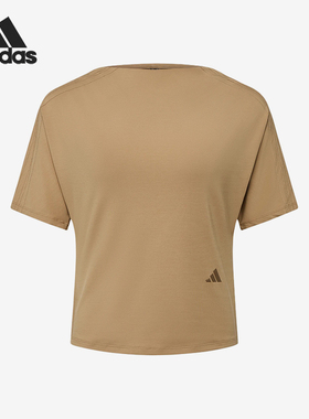 Adidas/阿迪达斯正品女士透气时尚简约休闲运动短袖T恤LE7992