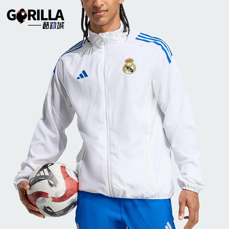 Adidas/阿迪达斯正品春秋男士运动立领拉链足球夹克外套JP4029