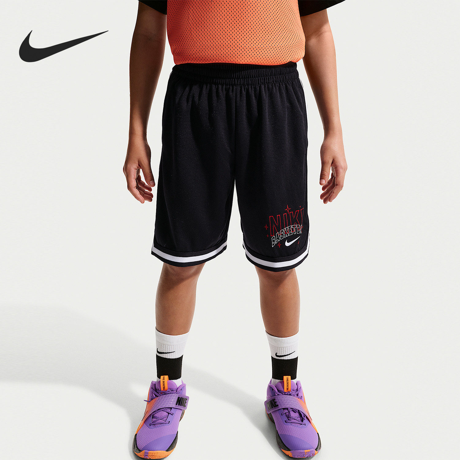 Nike/耐克正品夏季大童篮球训练宽松轻质休闲短裤IF2455-010