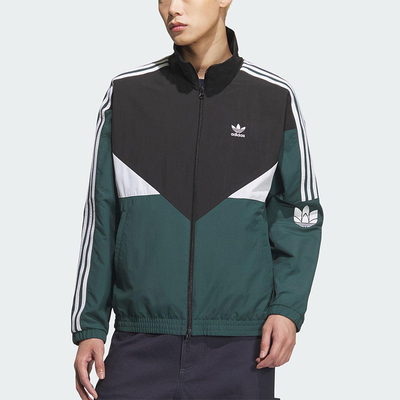 Adidas/阿迪达斯正品三叶草男女宽松经典运动拼接梭织外套KC3115