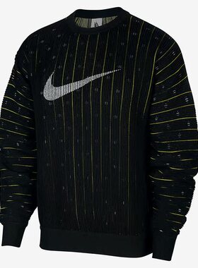 Nike/耐克正品新款男子圆领休闲针织运动卫衣套头衫 CJ0807-010