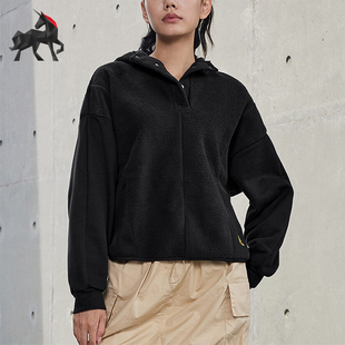 Adidas 女士加绒休闲宽松连帽卫衣GT0147 阿迪达斯正品