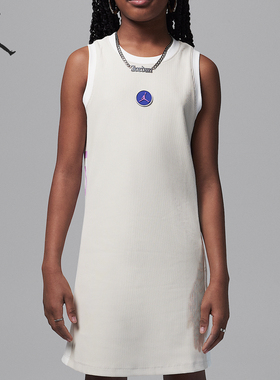 Nike/耐克正品JORDAN大童罗纹针织套头透气连衣裙II3564-104