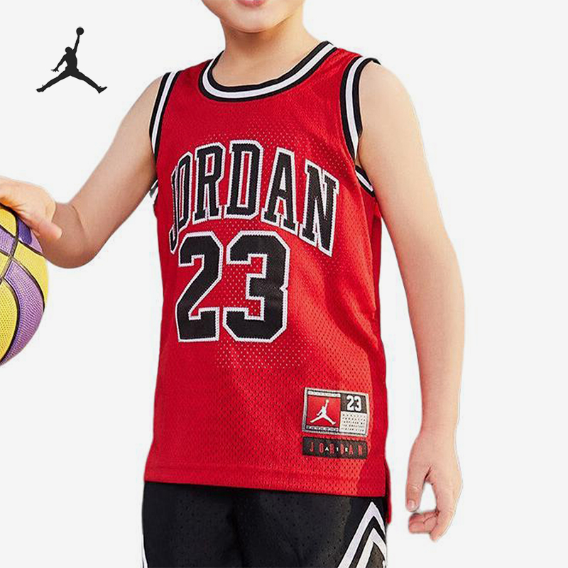 Nike/耐克正品JORDAN大童网眼运动训练背心T恤JD2222017GS-002