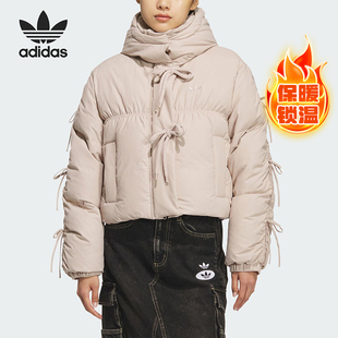 DOWN女士时尚 Adidas PLAY BOW 连帽羽绒服KC2610 阿迪达斯正品