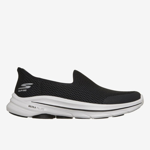 Skechers斯凯奇正品GO WALK女圆头厚底低帮休闲鞋125954-BKW