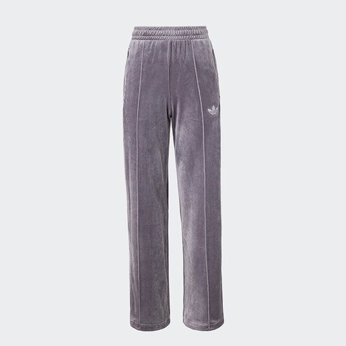 阿迪达斯女士天鹅绒烫钻水钻长裤