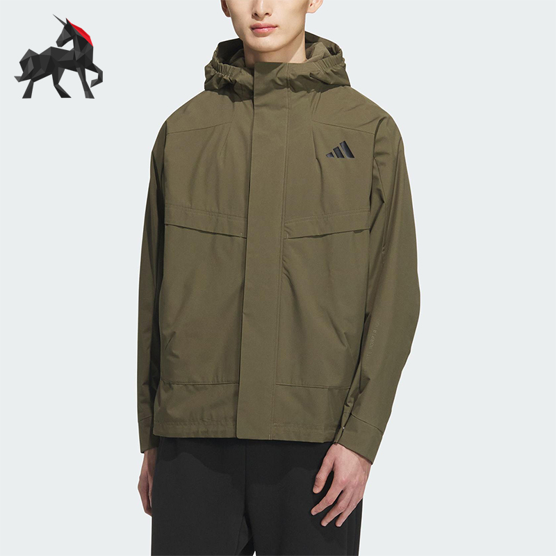 Adidas/阿迪达斯正品2025秋季款男士运动连帽耐穿日常外套KB7625