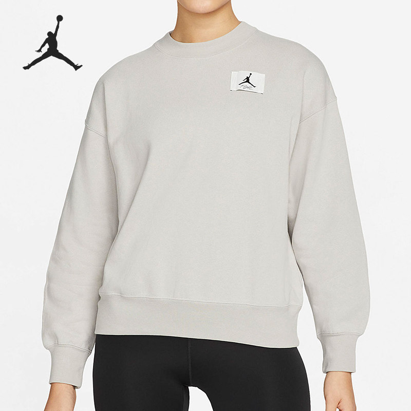 Nike/耐克正品JORDAN 女子圆领套头长袖保暖卫衣DM5190-012