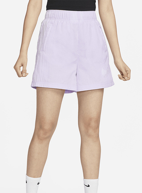 Nike/耐克正品休闲专柜新款女士夏季高腰梭织运动短裤DM6740-511
