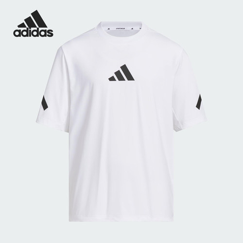 Adidas/阿迪达斯正品ZNE T-SHIRT儿童透气针织经典休闲短袖JL9282