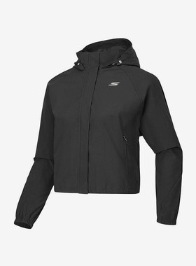 Skechers/斯凯奇正品春秋款女士日常梭织连帽外套P225W004-0018