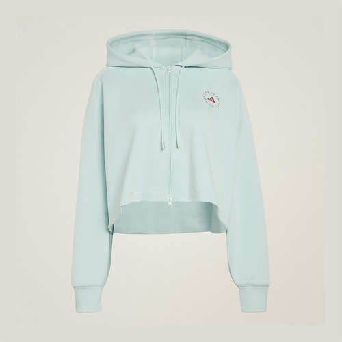 Adidas/阿迪达斯正品SMC新款女浅蓝色运动生活经典夹克外套JZ0655