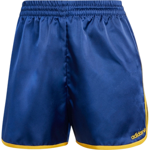 Adidas/阿迪达斯官方正品三叶草女士休闲缎面运动透气短裤IX3545