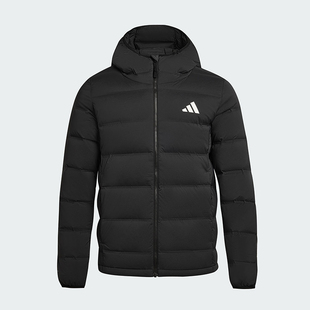 Adidas/阿迪达斯正品HELIONIC男士保暖连帽休闲运动羽绒服KH3993