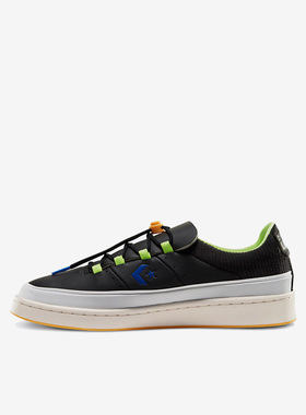 Converse匡威 Cons Pro Leather 90s男女同款低帮板鞋黑 166597C