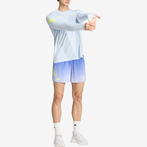 Adidas阿迪达斯正品BMW Berlin-Marathon男跑步松紧腰短裤KV1196