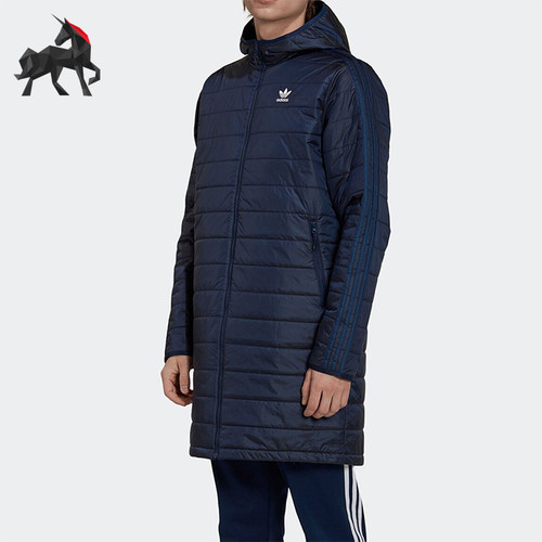 阿迪达斯男士保暖连帽棉服
