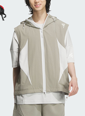 Adidas/阿迪达斯正品FUSTL VEST男士梭织运动宽松马甲JL9961
