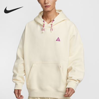 耐克男士加绒休闲套头连帽卫衣