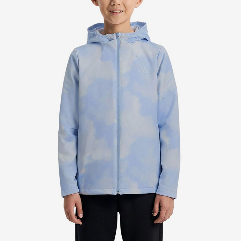 Adidas/阿迪达斯正品连帽梭织夹克新款儿童夹克外套KG5960