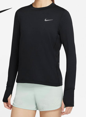 Nike/耐克官方正品Dri-FIT Element 女子跑步长袖T恤 CU3278-010