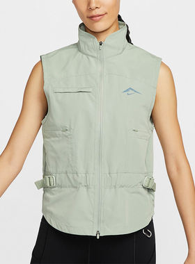 Nike/耐克正品休闲透气新款女士立领跑步运动梭织马甲FV6399-370