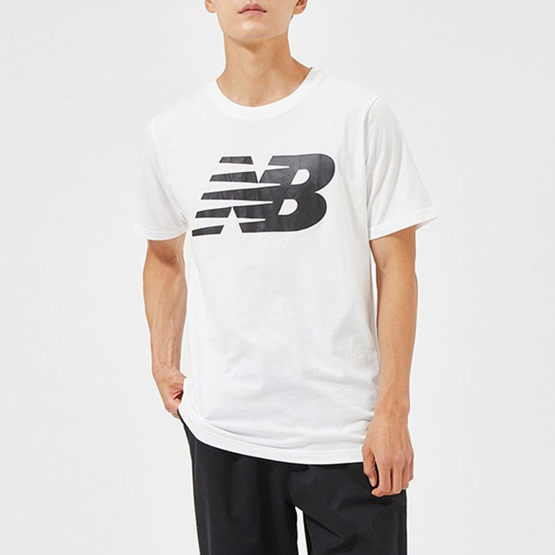 New Balance/NB正品夏季新款男子宽松透气运动短袖T恤MT03919-WT