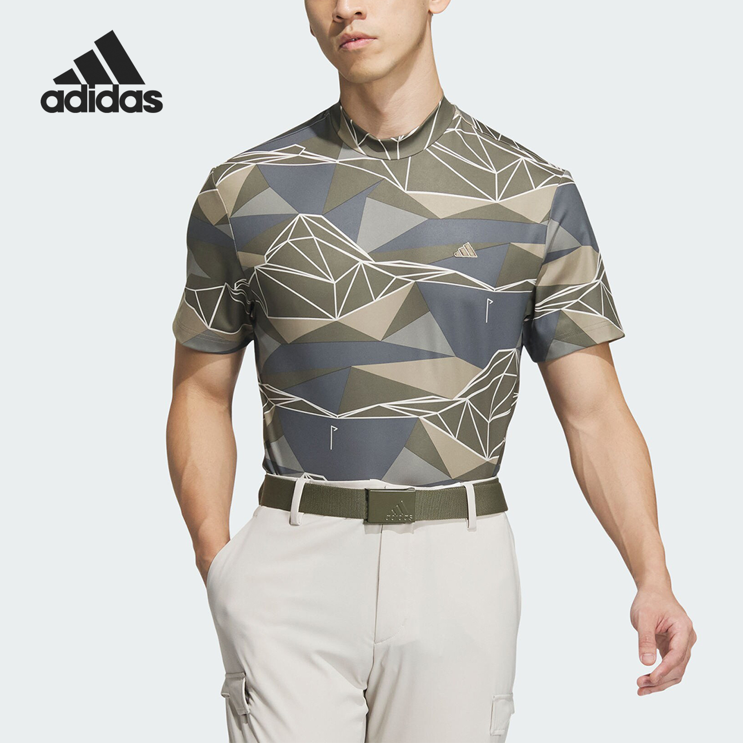 Adidas/阿迪达斯男士高尔夫短袖