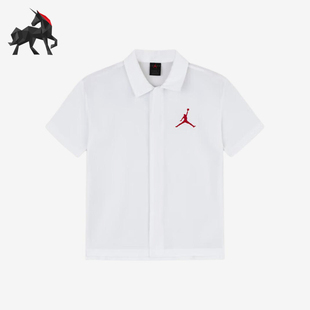Nike/耐克正品Jordan大童衬衫柔软透气亲肤短袖T恤HM4779-100