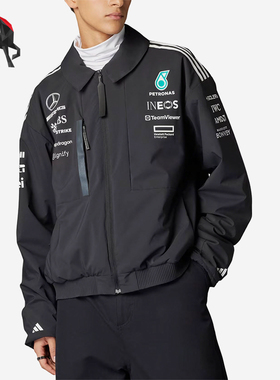 Adidas/阿迪达斯正品2025新款男士经典时尚翻领夹克外套JX0748