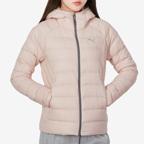 Puma/彪马正品当季新款女子休闲简约连帽羽绒服672914-47