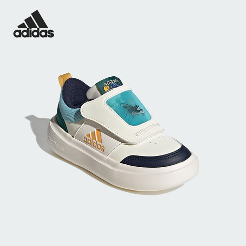 Adidas/阿迪达斯正品PARK ST AC小童休闲魔术贴耐磨运动鞋KJ8728
