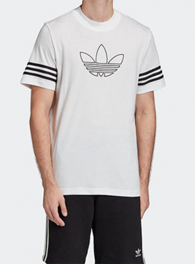 Adidas/阿迪达斯正品当季新款三叶草男子运动圆领T恤FM3894
