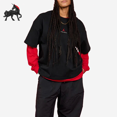 Nike/耐克正品JORDAN男士套头时尚运动透气圆领短袖HQ1737-010