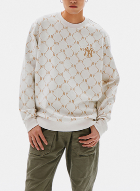 MLB正品T MONOGRAM系列男女同款时尚圆领长袖卫衣3AMTM0141-50CRS