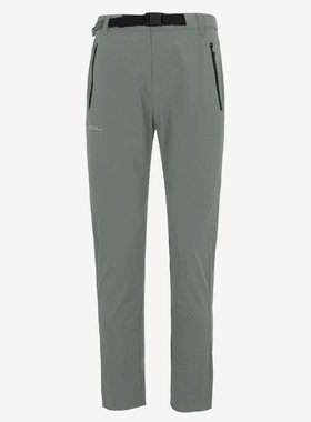Jack wolfskin/狼爪正品春季男子户外防风休闲直筒带腰带长裤
