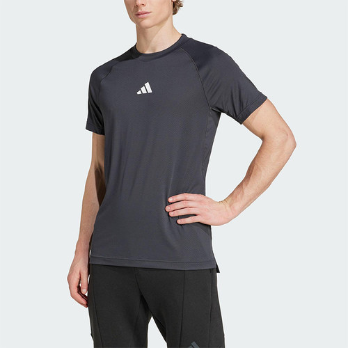 Adidas/阿迪达斯正品2025男士健身圆领经典训练运动短袖T恤JY9511
