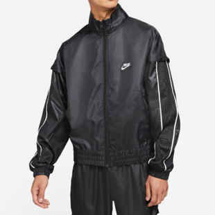 DA5670 26夏运动休闲男子立领拉链夹克外套 010 耐克正品 Nike