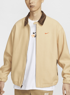 Nike/耐克正品Premium 男士梭织工装简约翻领夹克HQ4744-233