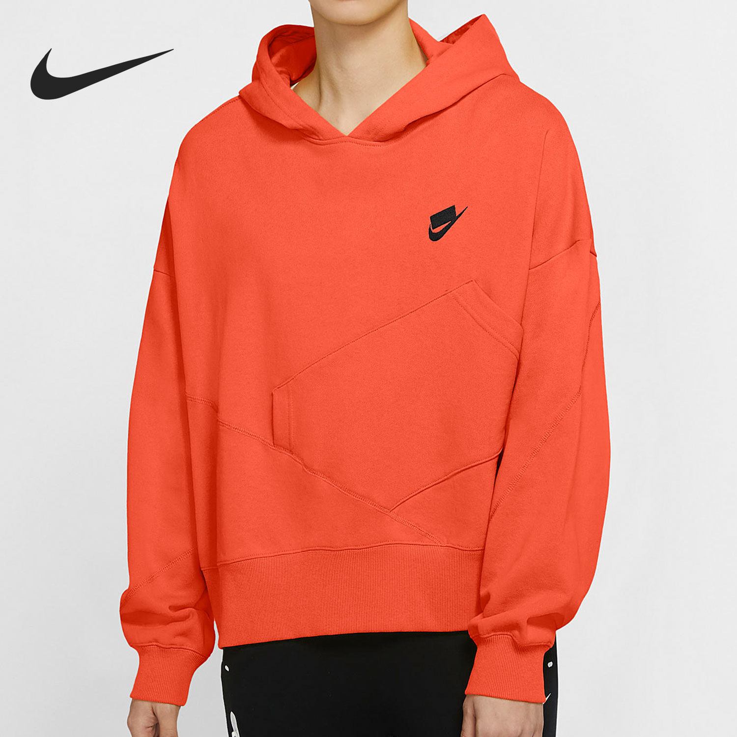 Nike/耐克正品当季新款女子运动休闲连帽套头卫衣DC5281-842
