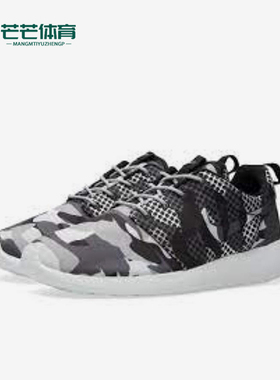 Nike/耐克正品ROSHEOnePrint新款男黑白灰色休经典闲鞋65206-10