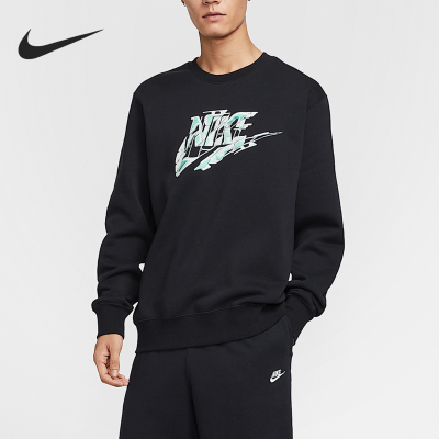 Nike/耐克正品2025男士加绒圆领印花针织运动卫衣HV1402-010