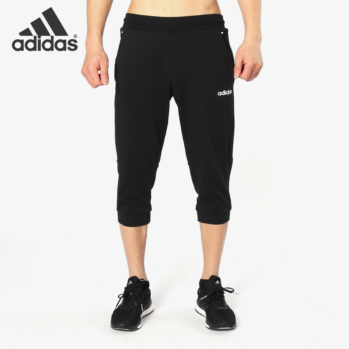 Adidas/阿迪达斯正品男子舒适运动休闲七分短裤DM4266 DM4183