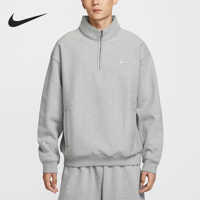 Nike/耐克正品Solo Swoosh男士运动加绒宽松轻盈卫衣HV1095-063